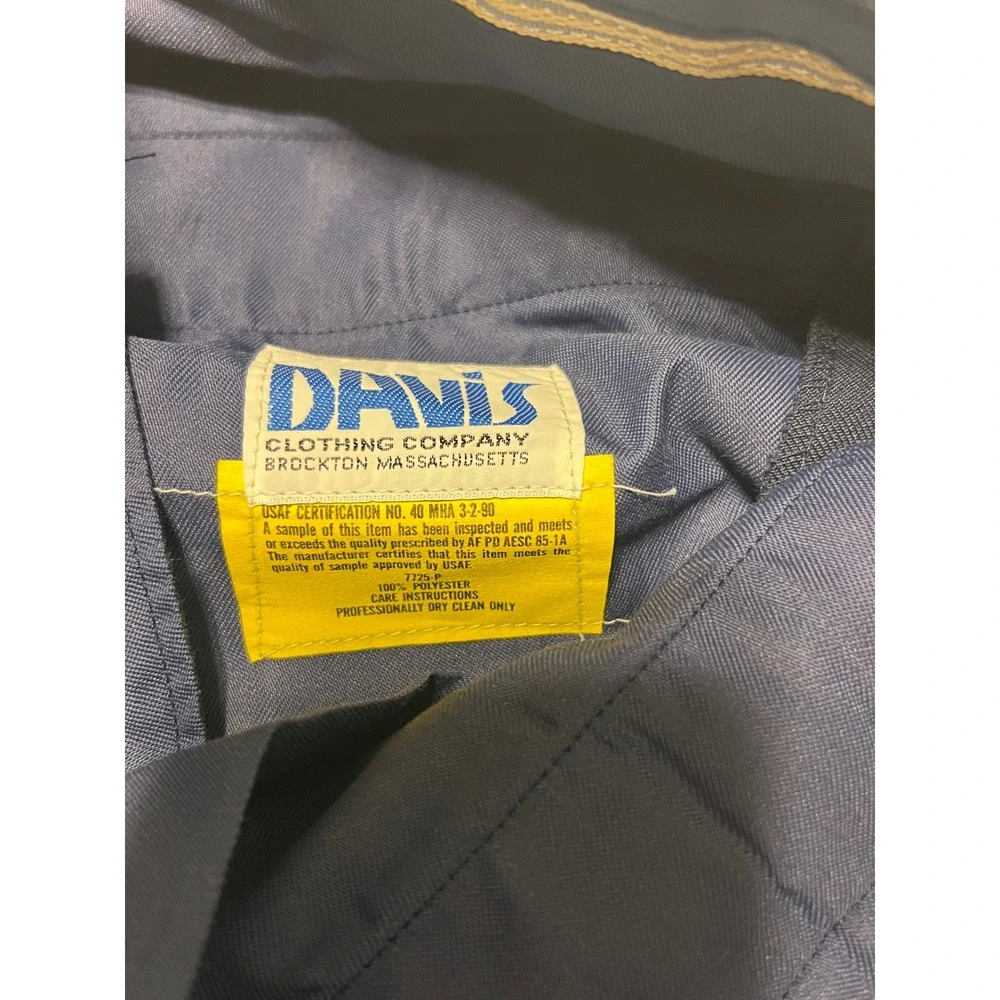 Davis Clothing Co USAF Blue Dress Trousers Mens 32x29 Military Uniform Pants